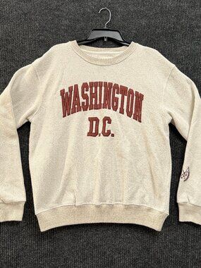 New York Popular Crew Neck Sweater Nantucket Soft Fleece Washington DC Oatmeal L